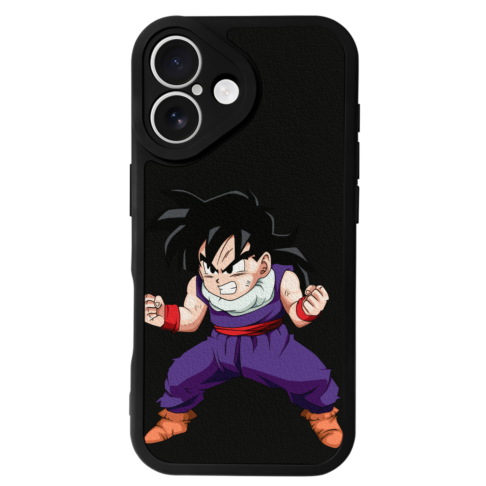 （画像用） ドラゴンボール 孫 悟飯（そんごはん）DRAGON BALL Son Gohan 【iPhone 16シリーズ対応】シリコンスマホケース（レザー調） 材質：シリコン